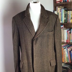 Pure Virgin Wool Scottish Woven Men’s Trench Med
